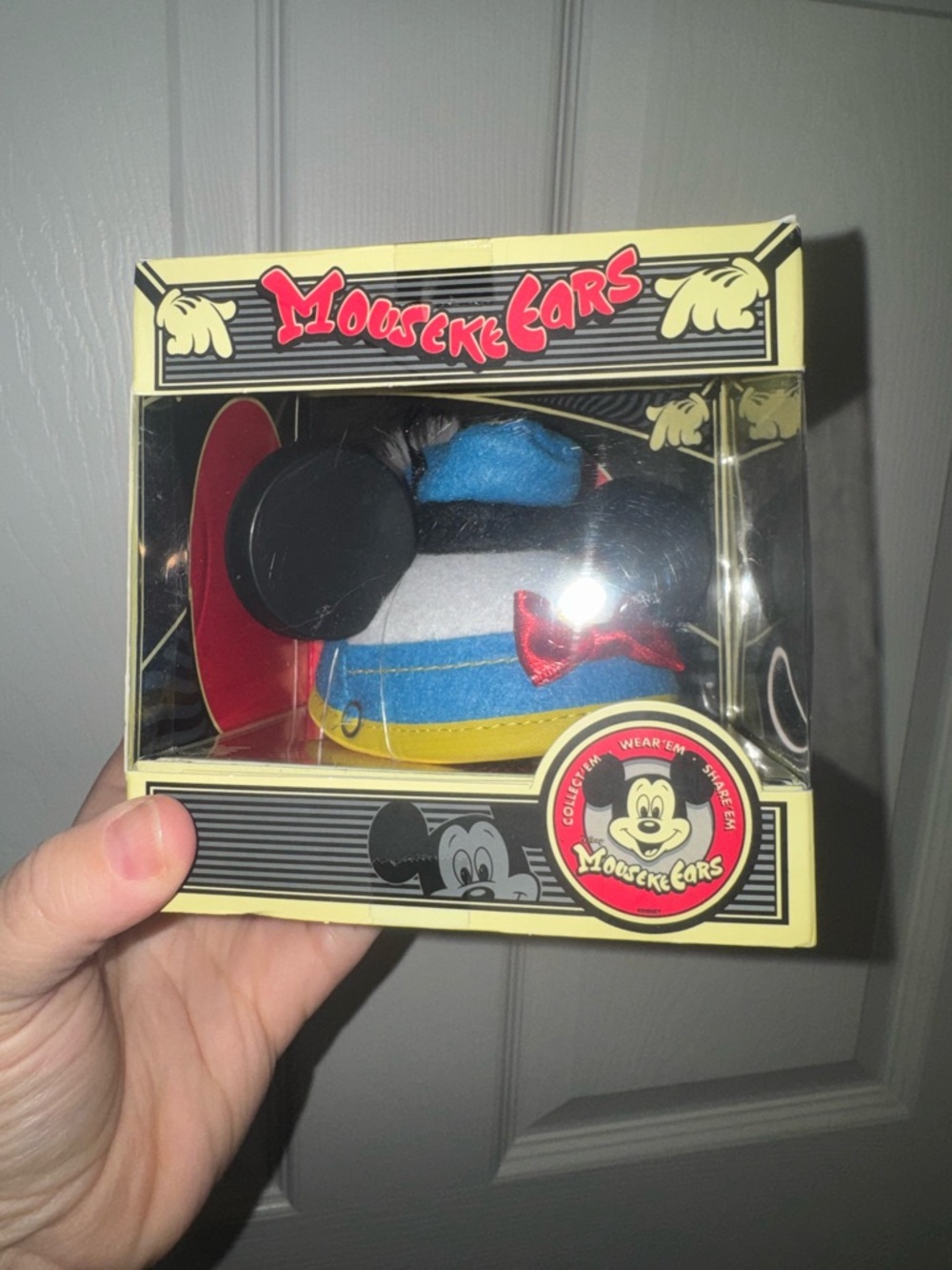 Disney Mousekecars Plush Hat - Black, Blue, Red, Yellow, White
